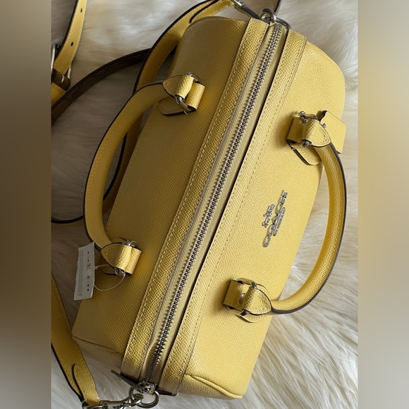 💰SOLD - CH322 - Coach Rowan Satchel with Signature Canvas Detail - Picture 8 of 12